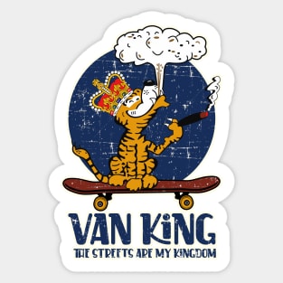 van King - King Tiger Smoking RVAH-1 - Grunge Style Sticker